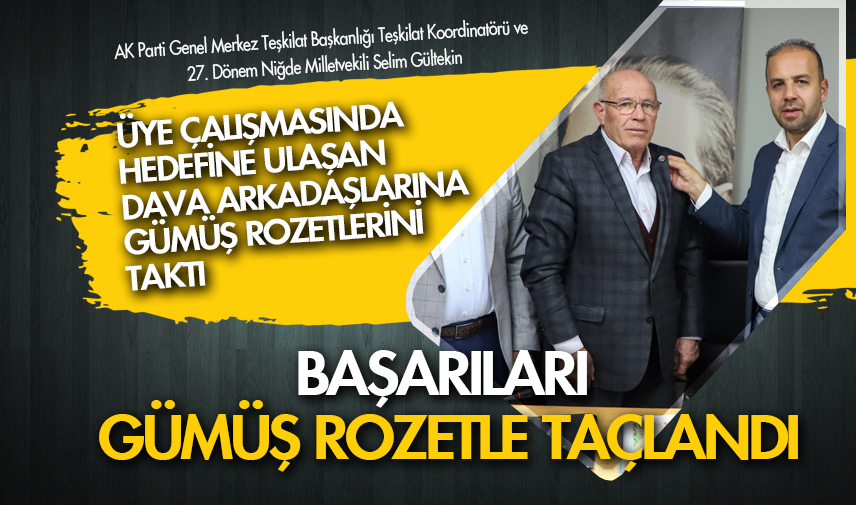 Başarıları gümüş rozetle taçlandı